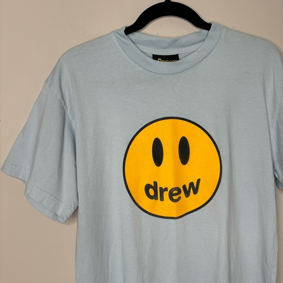 Drew House Mascot Short Sleeve Tee Light Blue Justin Bieber - Picture 2 of 5